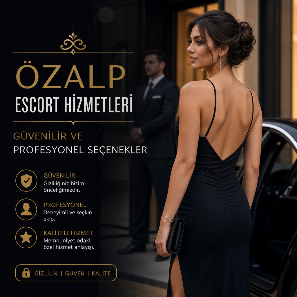 Özalp escort İçin 7 Güçlü ve Güvenilir Seçenek Siyah elbiseli şık kadın ve lüks araç, Özalp escort hizmetlerini tanıtan promosyon görseli