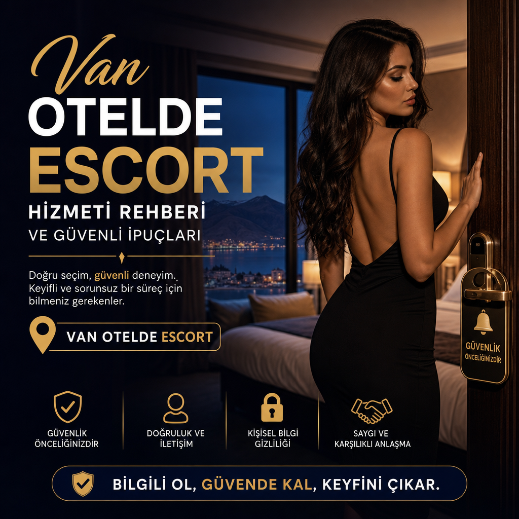 Van otelde güvenli ve kaliteli escort hizmeti rehberi ile güvenli ipuçlarını simgeleyen görsel