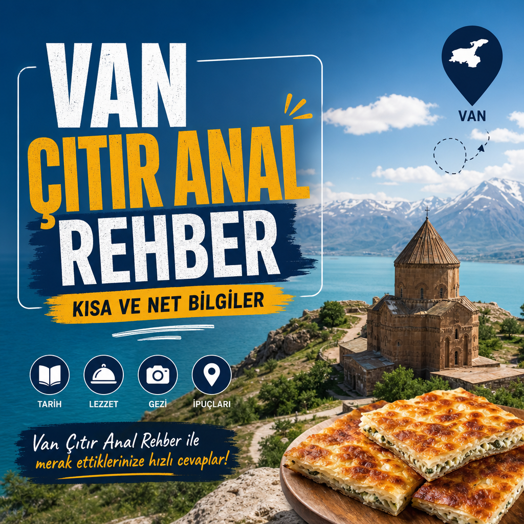 Van Çıtır Anal Rehber görseli; Van’ın tarih, lezzet, gezi ve püf noktalarına dair kısa ve net bilgiler