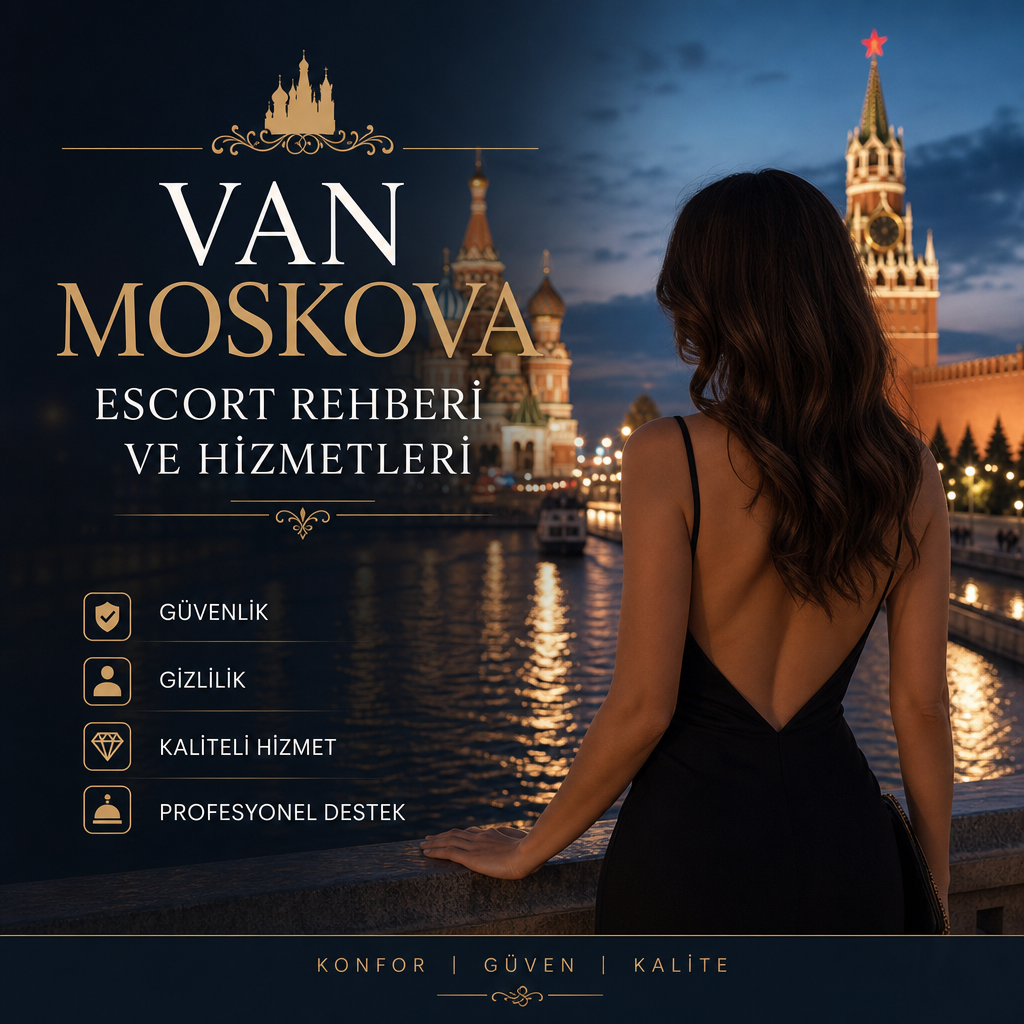 Van Moskova Escort rehberi ve profesyonel hizmetleri tanıtan tanıtım görseli