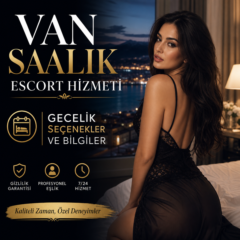 Van Saalik Escort görseli, gizlilik garantili profesyonel ve 7/24 gecelik hizmet seçenekleri tanıtımı